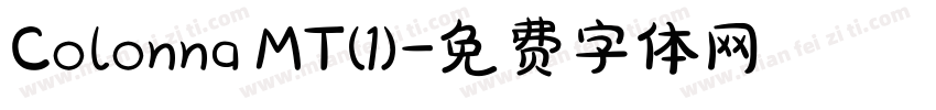 Colonna MT(1)字体转换